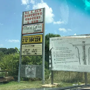 a sign for a coffee shop