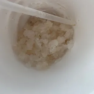 Interesting &amp; much enjoyed ice here...Almost like a mix between Sonic/Raising Cane's ice, snowball ice, and regular ice!