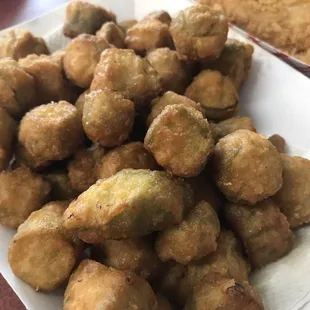 Fried okra, 2 cups