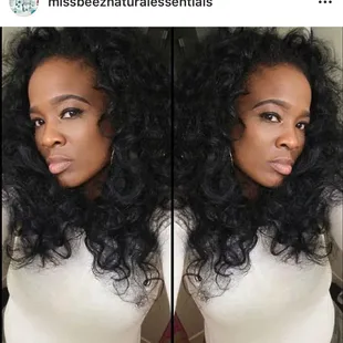 All natural hair!  Yes it is all hers! Isn't it beautiful!