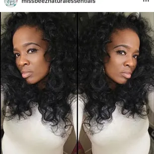 All natural hair!  Yes it is all hers! Isn't it beautiful!