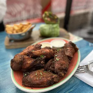 Jerk Rubbed Chicken Wings