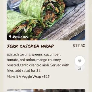 Jerk Chicken Wrap