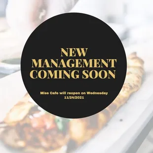 New Management Coming Soon@ Stay Tuned