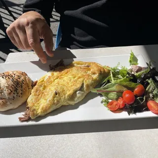 Lamb omelette