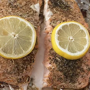 Baked Salmon oozing with flavor