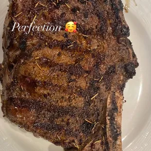 a piece of steak on a plate