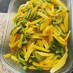 Bitter Melon and Mango salad
