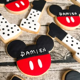 Mickey Mouse birthday cookies