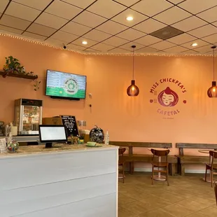 the interior of a restaurant