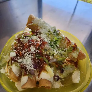 Tacos dorados de papa