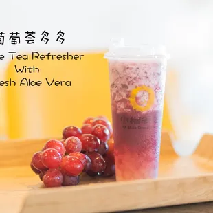 Grape Tea Refresher with Aloe Vera