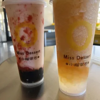 Peach Smash with Crystal Boba