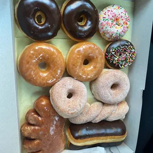a variety of donuts