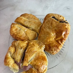 Breakfast croissants.