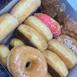 a box of assorted donuts