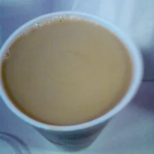 Medium coffee $1.35. This coffee makes me happy! Farmer Brothers coffee &amp; the best creamer ever! the creamer is made here. Yum!