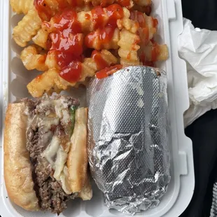 Cheese Steak w/fries