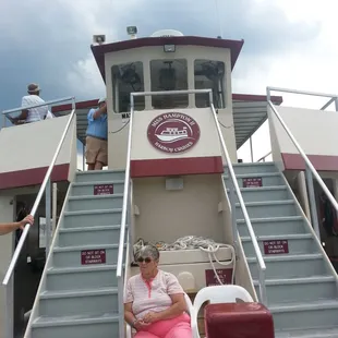 Front of Miss Hampton II boat
