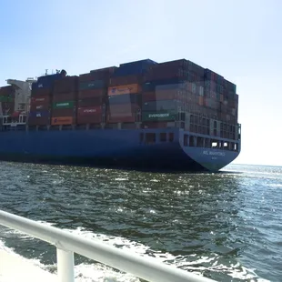 Cargo ship passing by
