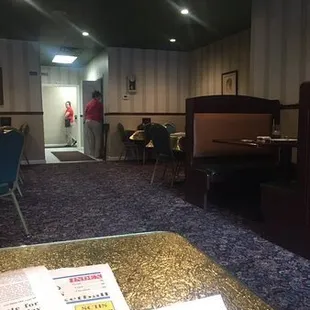 the dining area