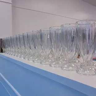 Vintage style glassware.