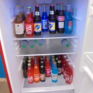 Interesting selection of craft sodas...many are bottled in Minnesota.