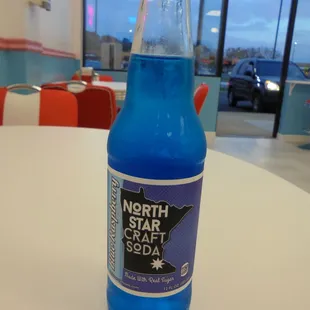 Blue raspberry soda from Minnesota - yum!