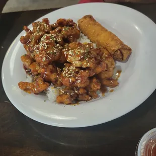 Gen Tso's chicken is a spicy option.