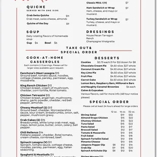 MISS K'S UPDATED MENU - 2022