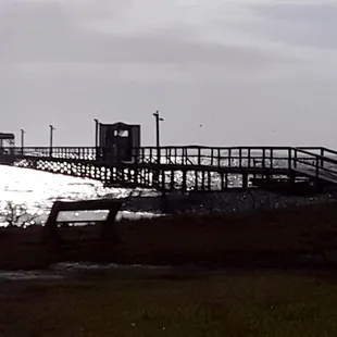 View on a cloudy day.