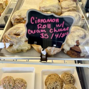 Cinnamon rolls made every Saturday