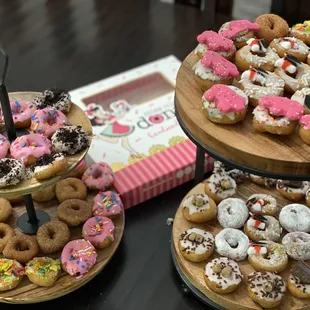 a variety of donuts