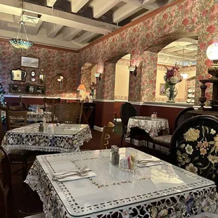 tables and chairs