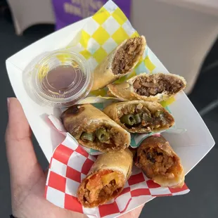 Jackfruit Adobo, Veggie Kare Kare, Tofu Menudo with calamansi soy sauce