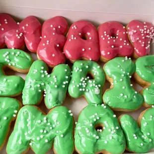 Merry Christmas donuts