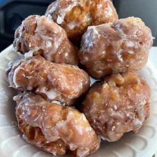 Delicious mounds of Apple Fritter Bombs.