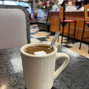 a cup of coffee