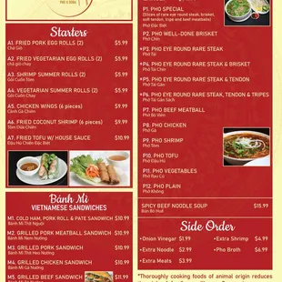 Our Menu