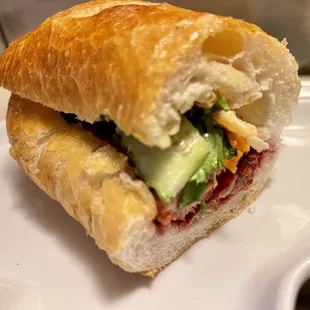 BBQ Pork Banh Mi Sandwich