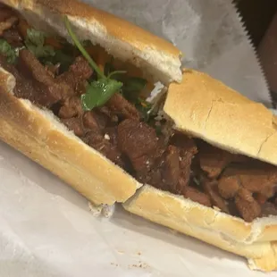 4. Sandwich with BBQ Pork