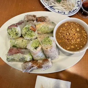So so appetizer combo ! Spring rolls are mediocre