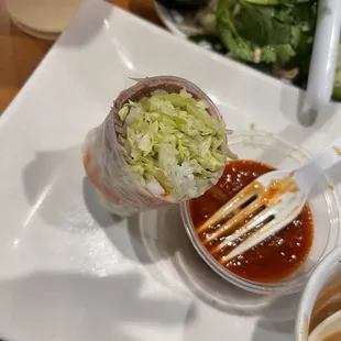 a plate of food and a bowl of soup