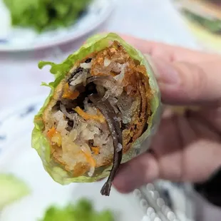 Inside the Vegetarian Egg Roll