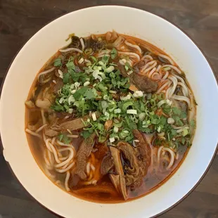 Beef offal rice noodle. Very good (＾＾)