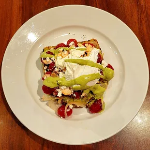 Omega 3 avocado toast with poached egg