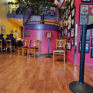 a view of the dining room