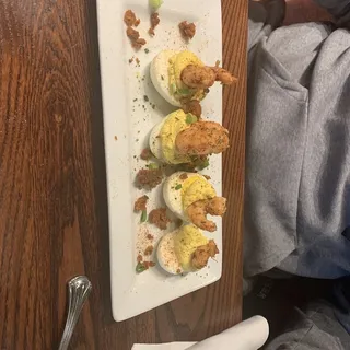 Buffalo Shrimp Deviled Eggs** ***