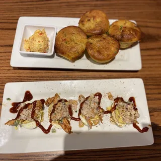 Hot Honey Fried Chicken Deviled Eggs** ***