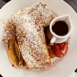 Coconut Cream Stuffed French Toast